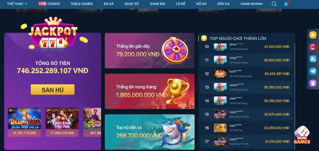 Thưởng nạp lại mỗi ngày